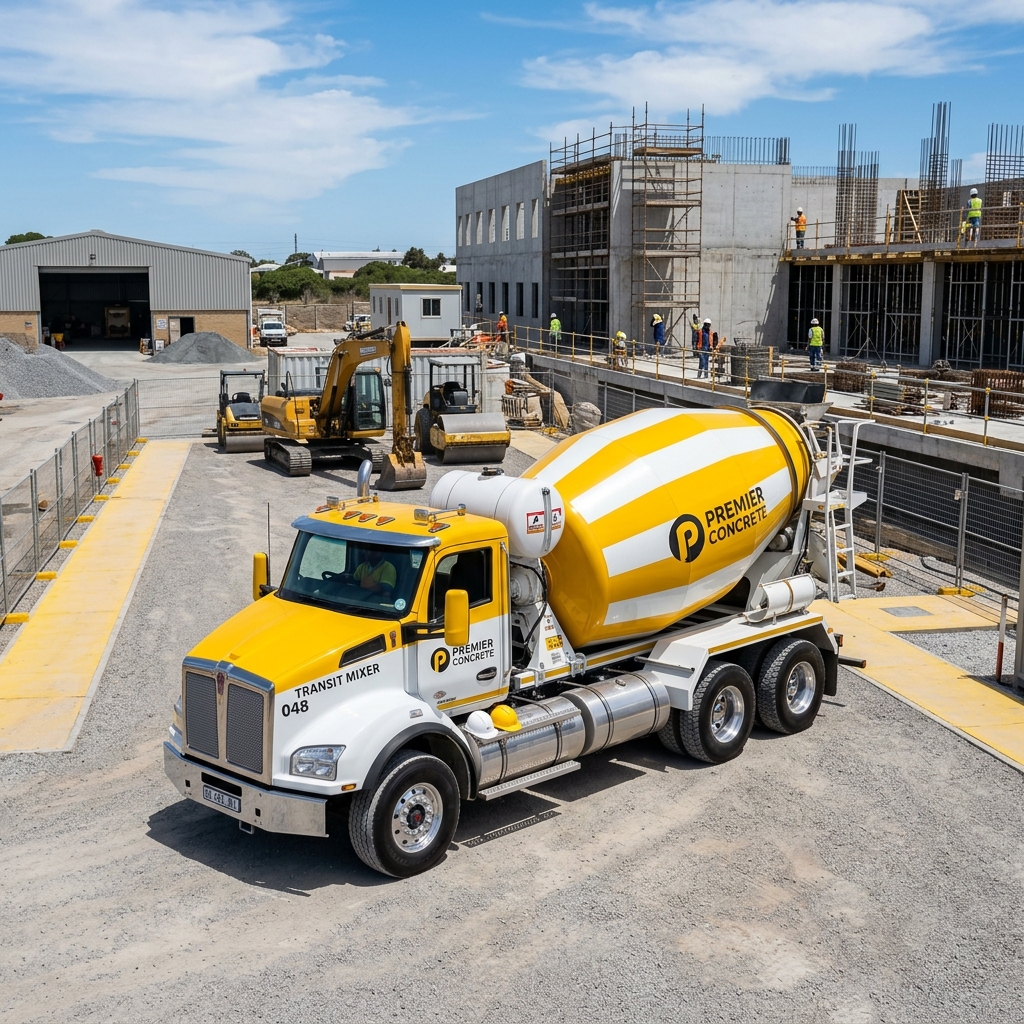 Heavy Concrete Transit Mixer Truck